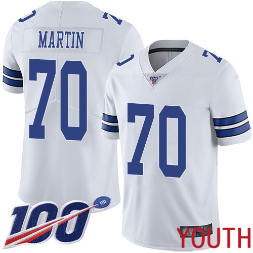 Youth Dallas Cowboys Limited White Zack Martin Road #70 100th Season Vapor Untouchable NFL Jersey->women nfl jersey->Women Jersey